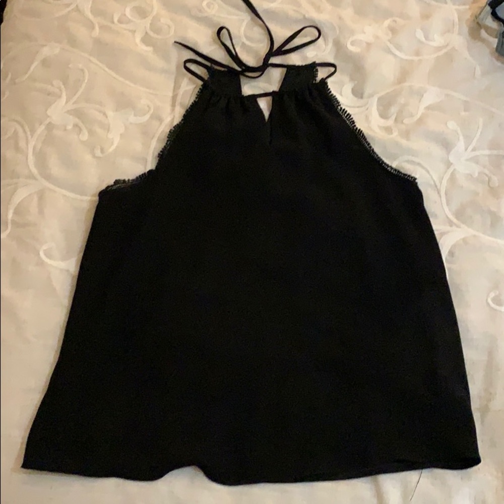 Black Halter Top